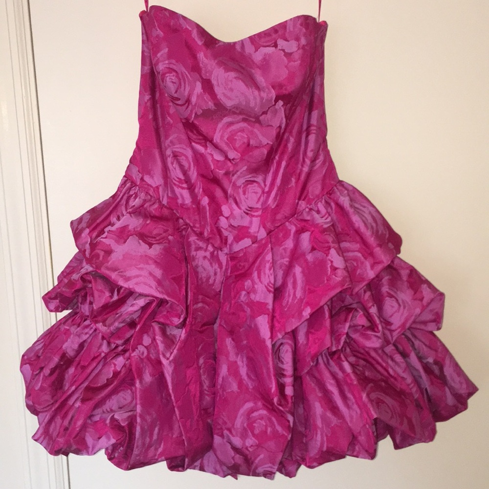 Betsy Johnson Pink Rose party dress